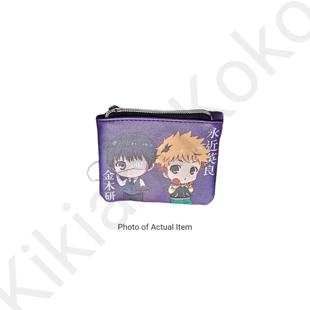 *LAST 1* NWT Tokyo Ghoul Ken & Hide Chibi Portraits Coin Purse